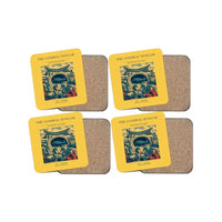 Thumbnail for The Sandbag Hangar - Designed Coasters design on yellow 4-pieces-set