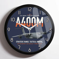 Thumbnail for Airbus A400M Atlas design on navy blue framed wall clock