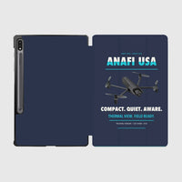 Thumbnail for Parrot ANAFI USA design on navy blue samsung tablet tablet case