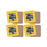 Thumbnail for The Wind Tunnel Model - Designed Coasters design on yellow 4-pieces-set