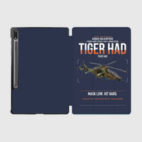 Thumbnail for Airbus Helicopters Tiger HAD design on navy blue samsung tablet tablet case
