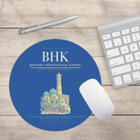 Thumbnail for Bukhara International Airport BHK Mouse-Pad Round - Blue