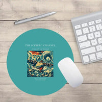 Thumbnail for VINTAGE G4276 - The Iceberg Channel - Designed Mouse Pads design on turquoise round
