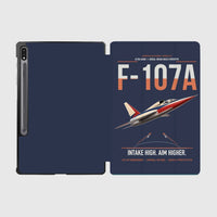 Thumbnail for F-107A Ultra Sabre design on navy blue samsung tablet tablet case