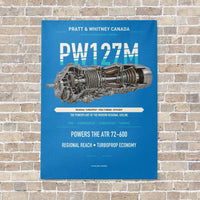 Thumbnail for PW127M vertical canvas print - no frame - turquoise background