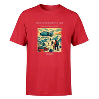 Thumbnail for VINTAGE G4287 - The Powder Morning Lift - Premium T-Shirt design on red premium t shirt