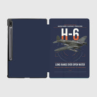 Thumbnail for Heinkel He 111H-6 design on navy blue samsung tablet tablet case