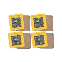Thumbnail for The Market Day Amphibian - Designed Coasters design on yellow 4-pieces-set