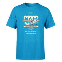 Thumbnail for Cessna 170B design on turquoise t-shirt, single-side print