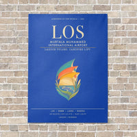 Thumbnail for Murtala Muhammed International Airport LOS - Canvas Framed - Blue