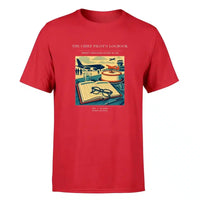 Thumbnail for VINTAGE G4426 - The Chief Pilot's Logbook - Premium T-Shirt design on red premium t shirt