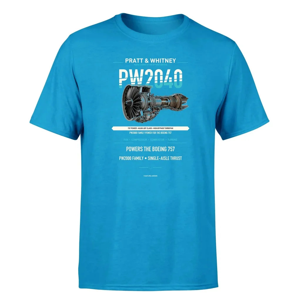 PW2040 design on turquoise single side
