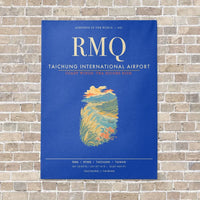 Thumbnail for Taichung International Airport RMQ - Canvas Framed - Blue