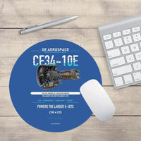 Thumbnail for CF34-10E design on blue round mouse pad