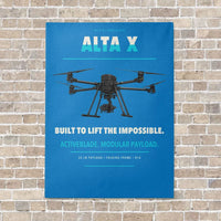Thumbnail for Freefly Alta X vertical canvas print - no frame - turquoise background