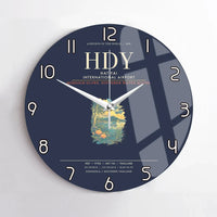 Thumbnail for Hat Yai International Airport HDY Wall-Clock No-Frame - Navy Blue