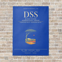 Thumbnail for Blaise Diagne International Airport DSS - Canvas Framed - Blue