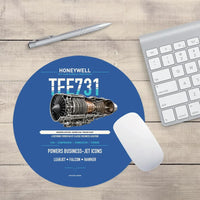 Thumbnail for TFE731 design on blue round mouse pad
