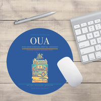 Thumbnail for Thomas Sankara International Airport (OUA) design on blue round mouse pad