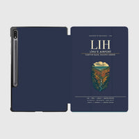 Thumbnail for Līhuʻe Airport (LIH) design on navy blue samsung tablet tablet case