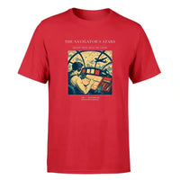 Thumbnail for VINTAGE G4297 - The Navigator's Stars - Premium T-Shirt design on red premium t shirt