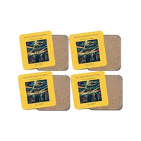 Thumbnail for The Night Beacon Trail - Designed Coasters design on yellow 4-pieces-set