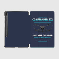 Thumbnail for Draganfly Commander 3XL design on navy blue samsung tablet tablet case