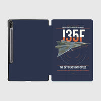 Thumbnail for Saab J 35F Draken design on navy blue samsung tablet tablet case