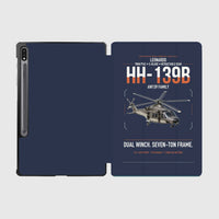 Thumbnail for Leonardo HH-139B design on navy blue samsung tablet tablet case
