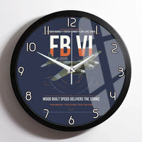 Thumbnail for de Havilland Mosquito FB VI design on navy blue framed wall clock