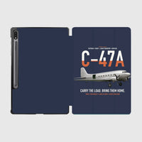 Thumbnail for C-47A Skytrain design on navy blue samsung tablet tablet case