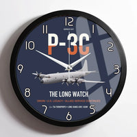 Thumbnail for P-3C Orion design on navy blue framed wall clock