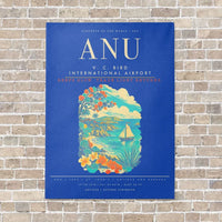Thumbnail for V. C. Bird International Airport ANU - Canvas Framed - Blue
