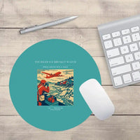 Thumbnail for VINTAGE G4491 - The River Ice Breakup Watch - Designed Mouse Pads design on turquoise round