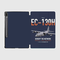 Thumbnail for EC-130H Compass Call design on navy blue samsung tablet tablet case