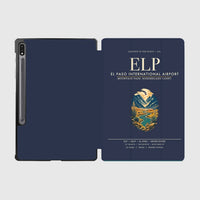 Thumbnail for El Paso International Airport (ELP) design on navy blue samsung tablet tablet case
