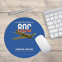 Thumbnail for IAR 80C design on blue round mouse pad