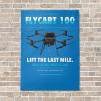 Thumbnail for DJI FlyCart 100 vertical canvas print - no frame - turquoise background