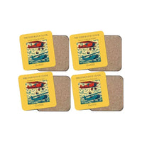 Thumbnail for The Endurance Clock - Designed Coasters design on yellow 4-pieces-set