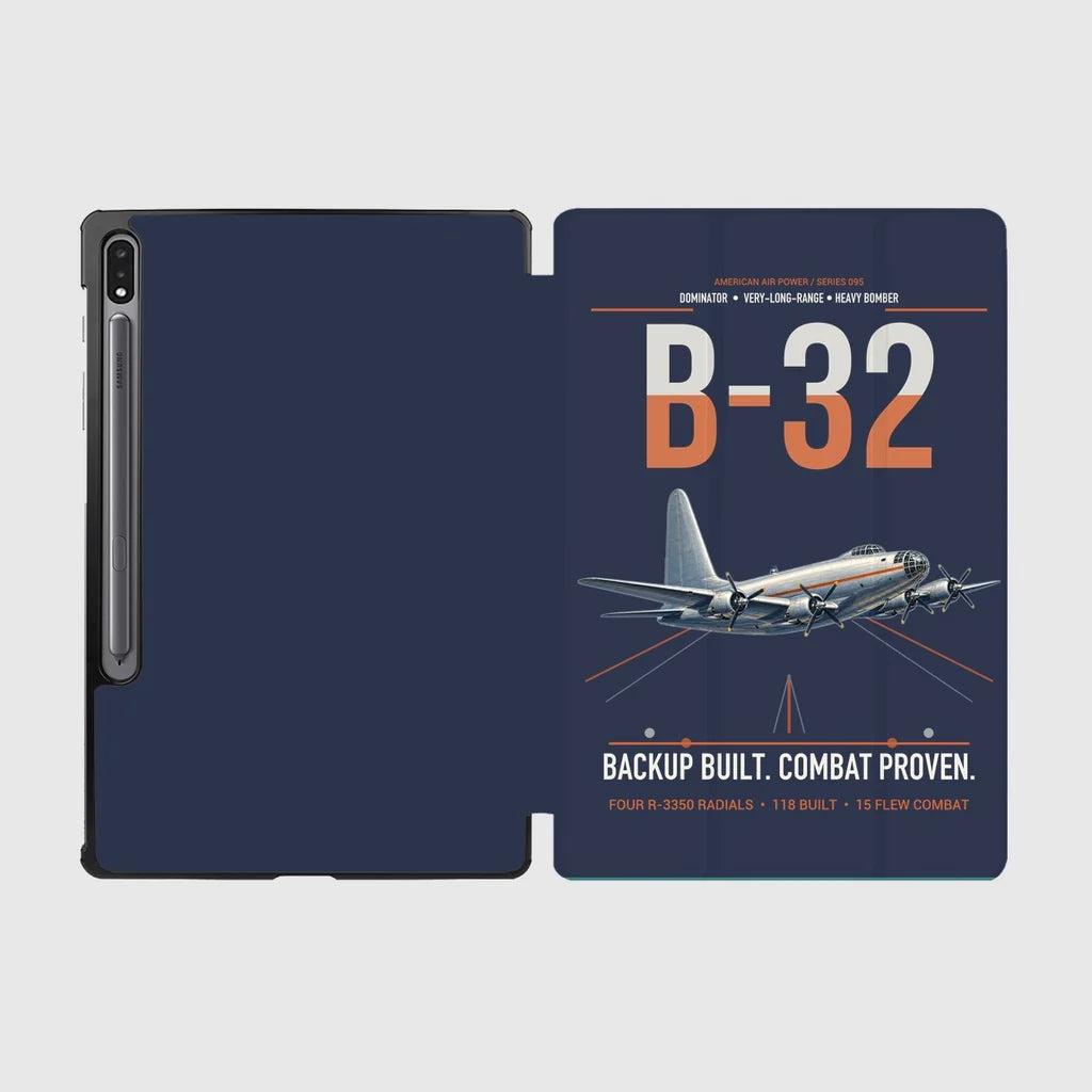 B-32 Dominator design on navy blue samsung tablet tablet case