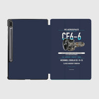 Thumbnail for CF6-6 design on navy blue samsung tablet tablet case