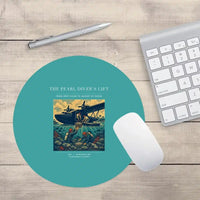 Thumbnail for VINTAGE G4271 - The Pearl Diver's Lift - Designed Mouse Pads design on turquoise round