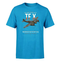 Thumbnail for Bristol Beaufighter TF X design on turquoise t-shirt, single-side print
