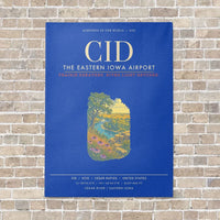 Thumbnail for The Eastern Iowa Airport CID - Canvas Framed - Blue