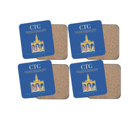 Thumbnail for Rafael Nunez International Airport CTG Coaster 4-Pieces-Set - Blue