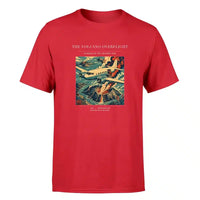 Thumbnail for VINTAGE G4206 - The Volcano Overflight - Premium T-Shirt design on red premium t shirt