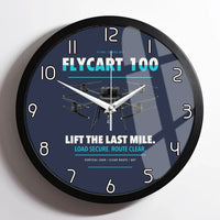 Thumbnail for DJI FlyCart 100 design on navy blue framed wall clock
