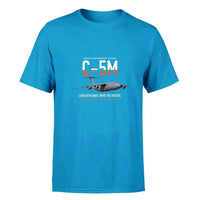 Thumbnail for C-5M Super Galaxy design on turquoise double-side t-shirt, single-side print