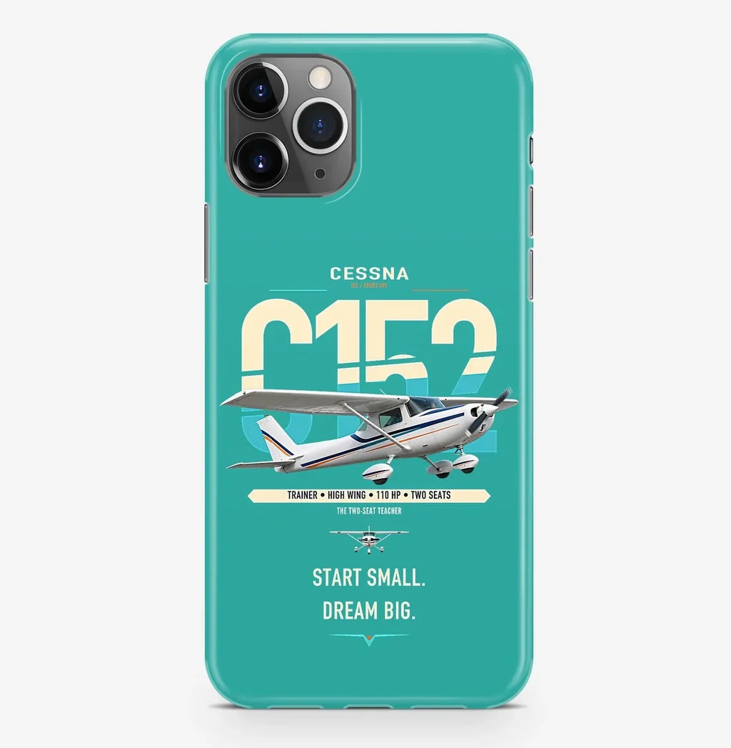 Cessna 152 design on turquoise magsafe iphone case, for iPhone Pro Max