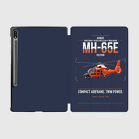 Thumbnail for Airbus MH-65E Dolphin design on navy blue samsung tablet tablet case